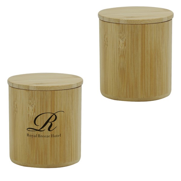 HH85002 Bison Lane Bamboo CANDLE With Custom Imprint